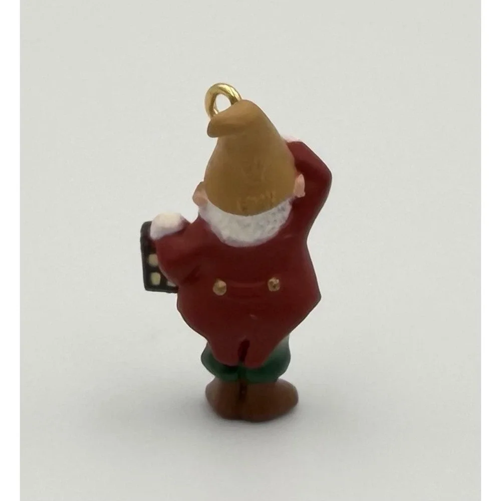 1993 Hallmark Keepsake Miniature Ornament Lighting a Path Gnome Lantern Vintage